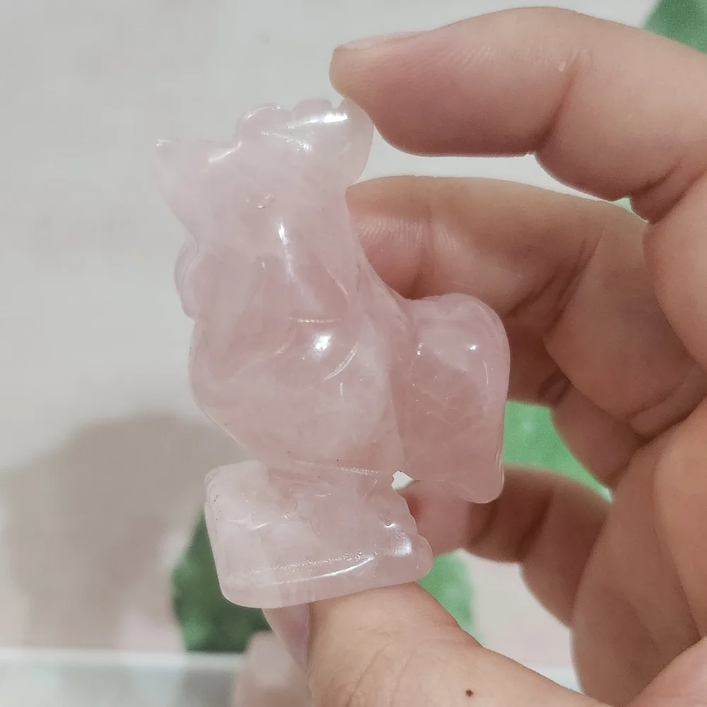 12 rose quartz zodiac animals - Picture 4 of 6